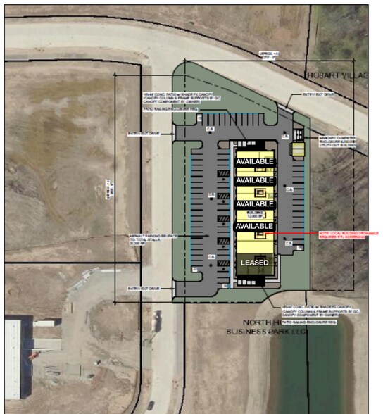 633 Larsen Pkwy orch, Hobart, WI à louer - Plan de site - Image 2 de 3