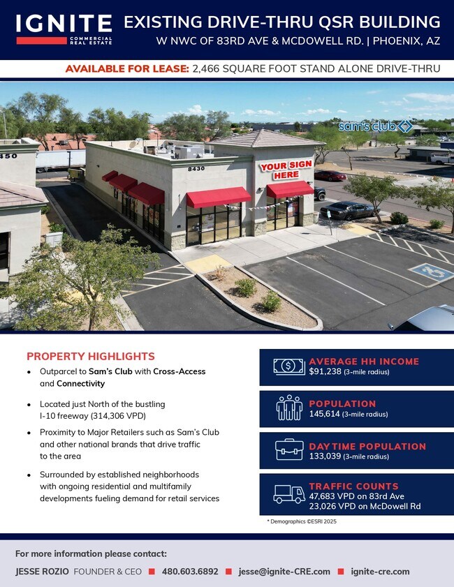 Plus de détails pour 8430 W McDowell Rd, Phoenix, AZ - Commerce de détail à louer