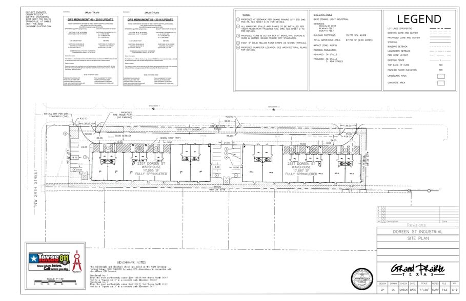 2357 Doreen St, Grand Prairie, TX for lease - Site Plan - Image 1 of 9