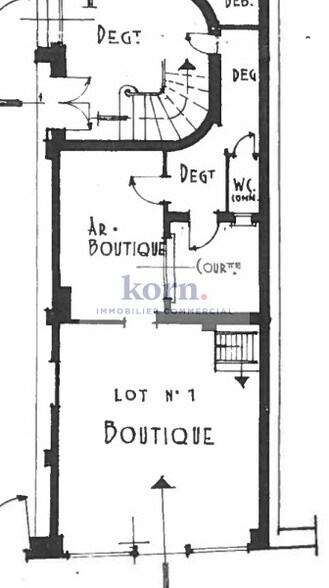 Commerce de détail dans Paris à louer - Plan d’étage - Image 2 de 3