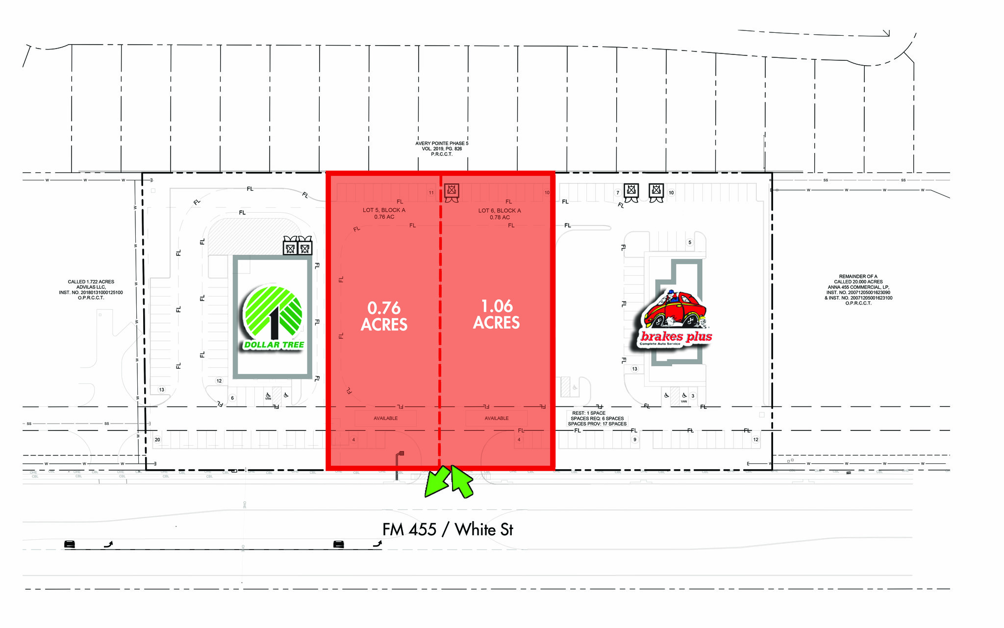 FM 455, Anna, TX for lease Site Plan- Image 1 of 2