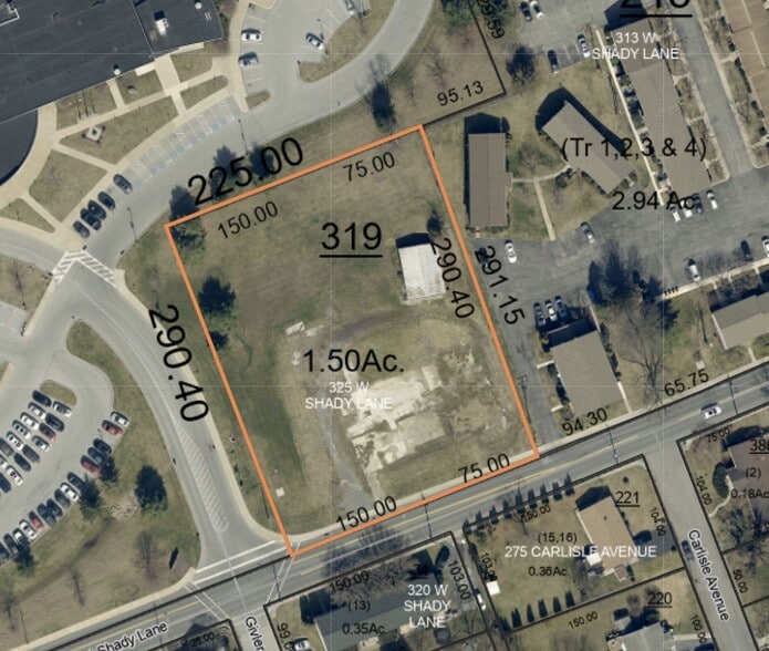 325 W Shady Ln, Enola, PA for sale - Plat Map - Image 2 of 3