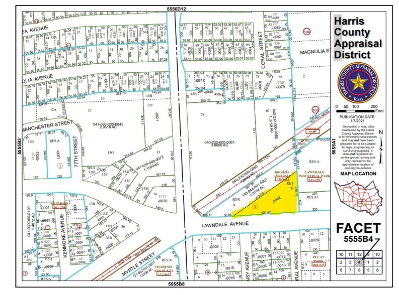 7241 Lawndale St, Houston, TX for lease - Plat Map - Image 1 of 36