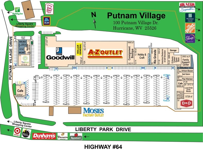 15-33 Putnam Village Dr, Hurricane, WV for lease - Site Plan - Image 2 of 7