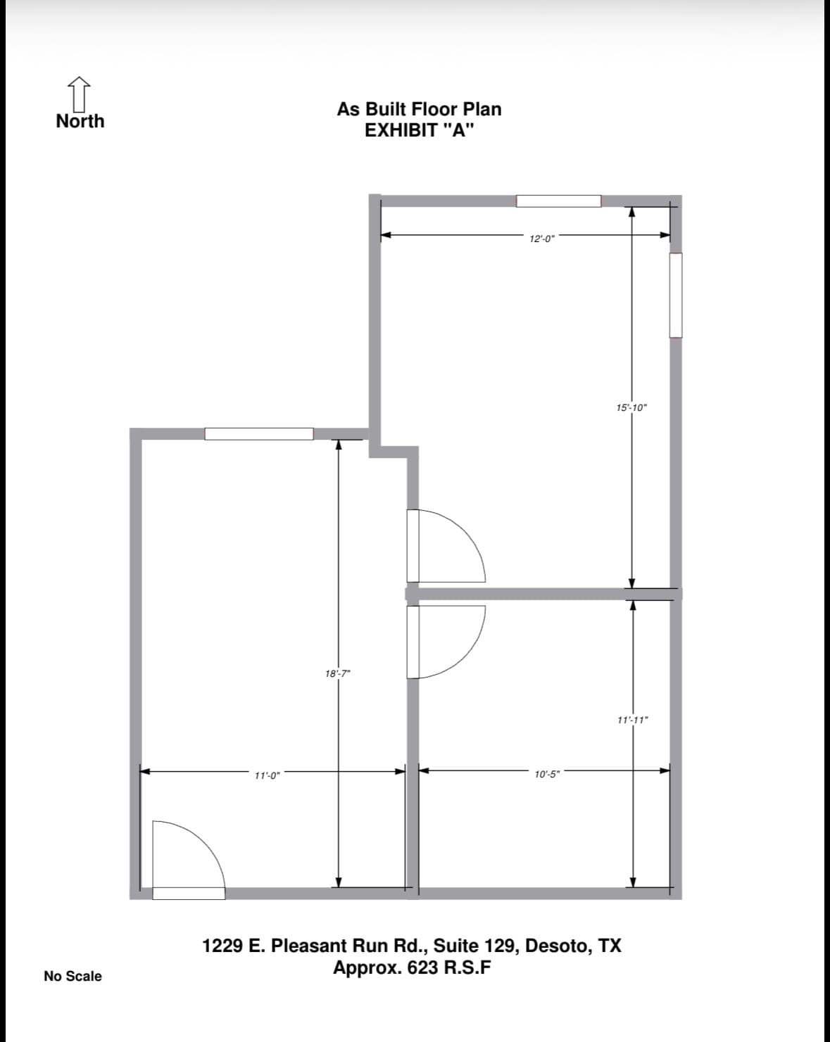 1229-1231 E Pleasant Run Rd, DeSoto, TX à louer Photo du bâtiment- Image 1 de 1