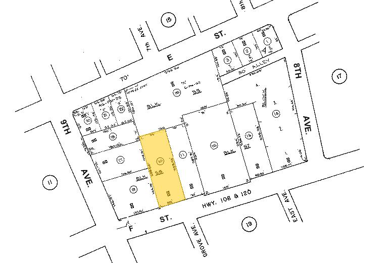 730 E F St, Oakdale, CA for sale - Plat Map - Image 1 of 1