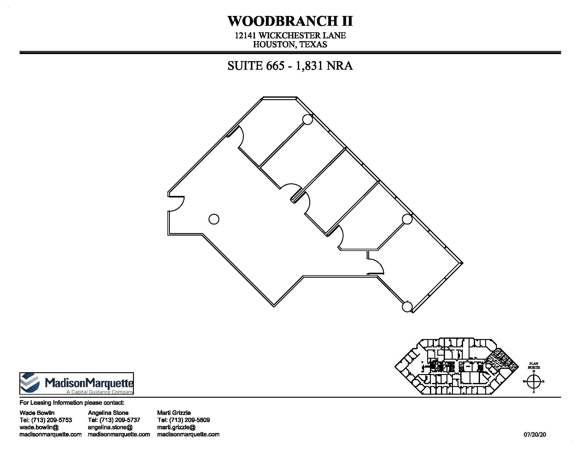 12141 Wickchester Ln, Houston, TX à louer Plan d’étage- Image 1 de 1