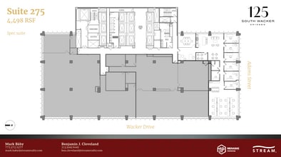 125 S Wacker Dr, Chicago, IL à louer Plan d’étage- Image 1 de 1