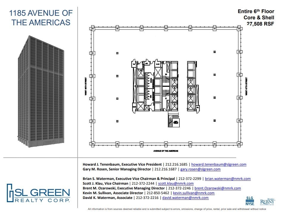 1185 Avenue of the Americas, New York, NY for lease Floor Plan- Image 1 of 1