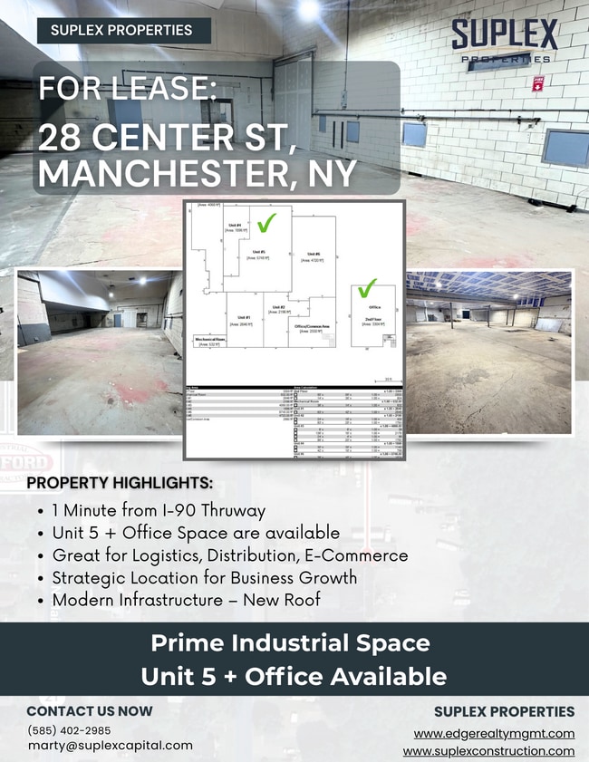 More details for 28 Center St, Manchester, NY - Office, Industrial for Lease