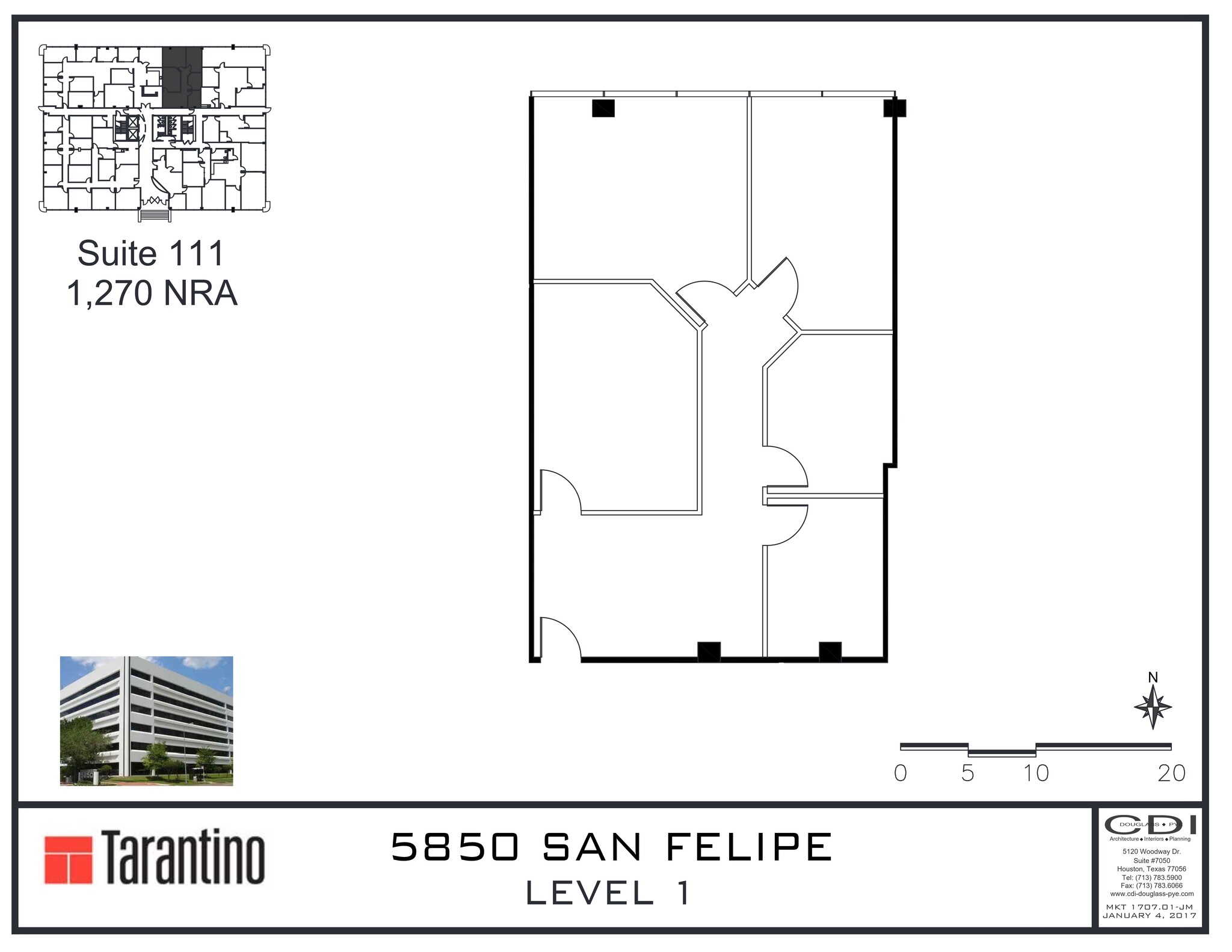 5850 San Felipe St, Houston, TX à louer Plan de site- Image 1 de 1