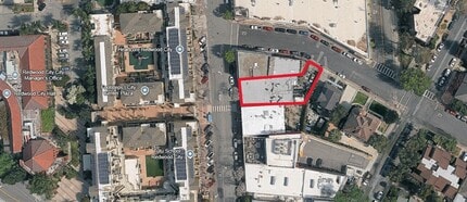 909-911 Main St, Redwood City, CA - Aerial  map view