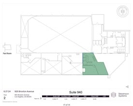 920-940 Broxton Ave, Los Angeles, CA for lease Site Plan- Image 2 of 2