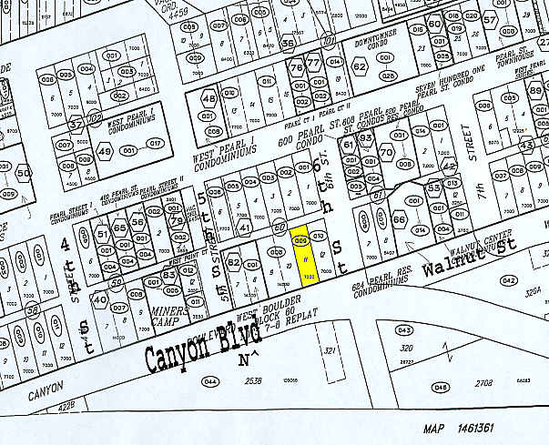 537 Canyon Blvd, Boulder, CO à louer - Plan cadastral - Image 2 de 23