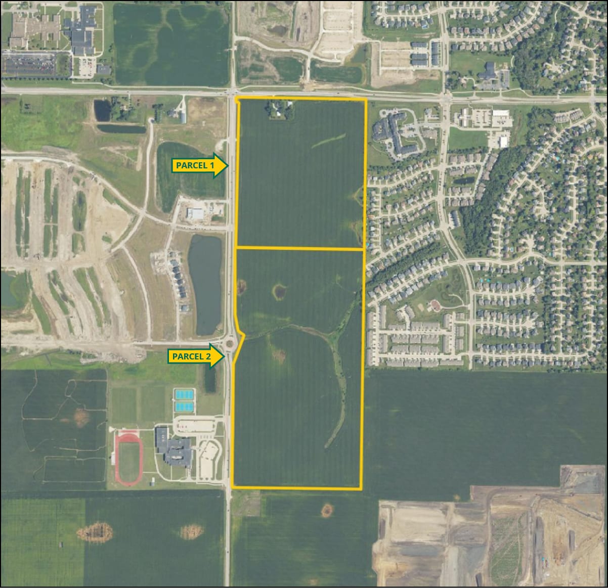 SW County Line Road Rd, Grimes, IA for sale Aerial- Image 1 of 10