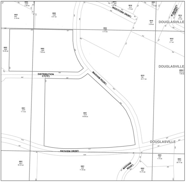 1500 Distribution Ct, Lithia Springs, GA à vendre - Plan cadastral - Image 1 de 1