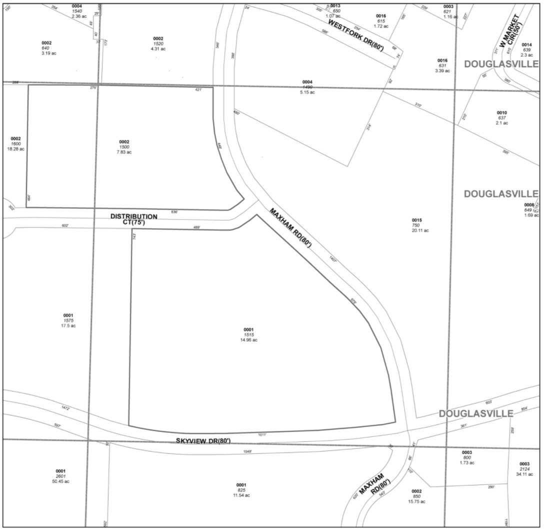 1500 Distribution Ct, Lithia Springs, GA à vendre Plan cadastral- Image 1 de 1