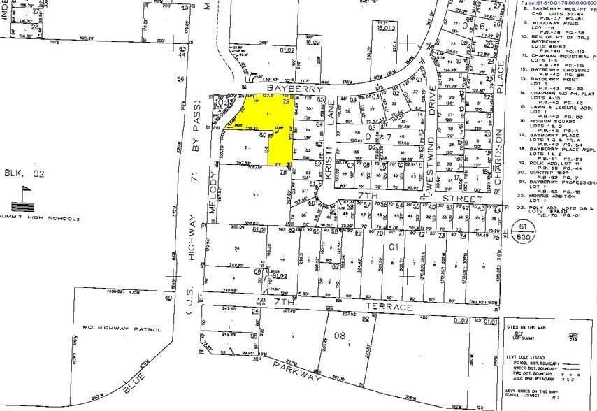 701 SE Melody Ln, Lee's Summit, MO for sale - Plat Map - Image 2 of 18
