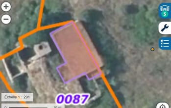 Caux, HER - Aérien  Vue de la carte