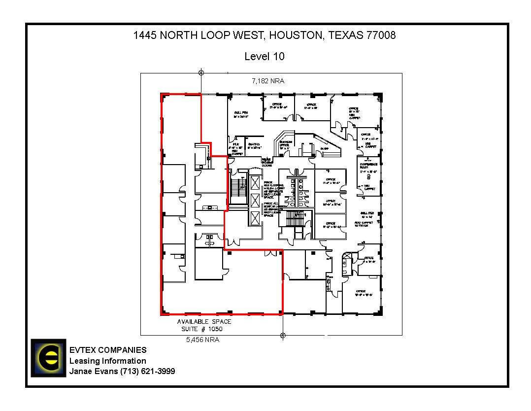1445 North Loop W, Houston, TX for lease Floor Plan- Image 1 of 13