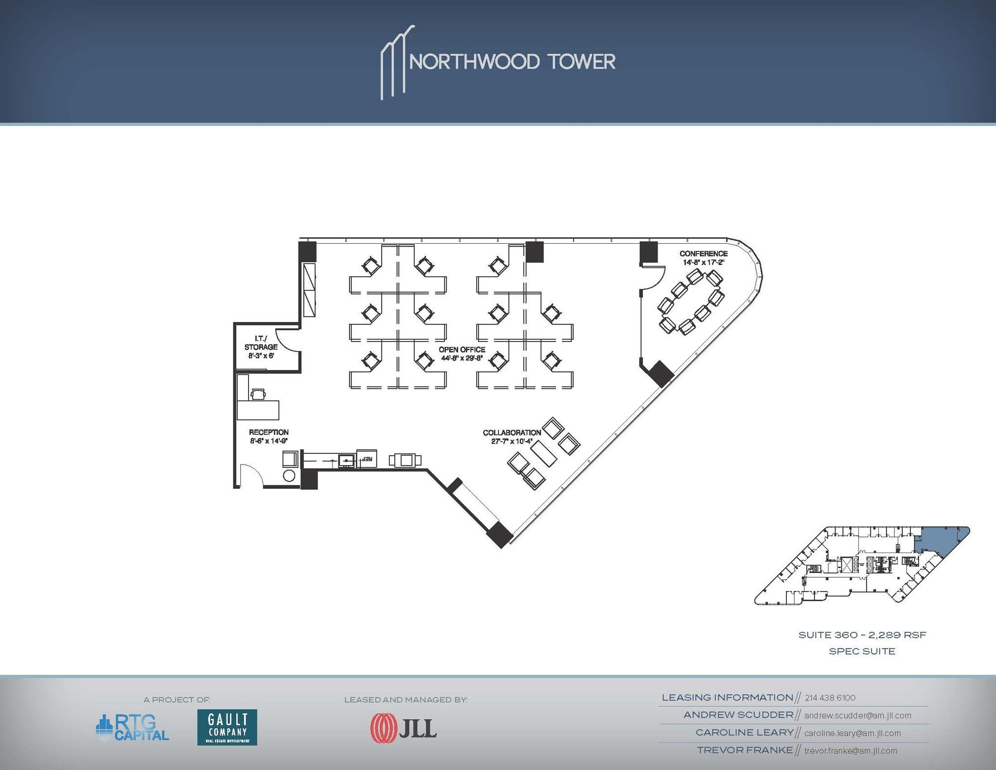 5757 Alpha Rd, Dallas, TX à louer Plan d’étage- Image 1 de 1