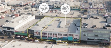1030 Maple Ave, Los Angeles, CA - AERIAL map view