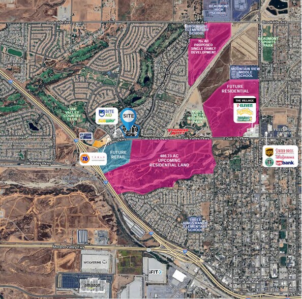 NWC Oak Valley Pkwy & Oak View Dr, Beaumont, CA à louer - Photo du bâtiment - Image 2 de 4