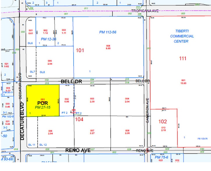 5010 S Decatur Blvd, Las Vegas, NV à louer - Plan cadastral - Image 2 de 5