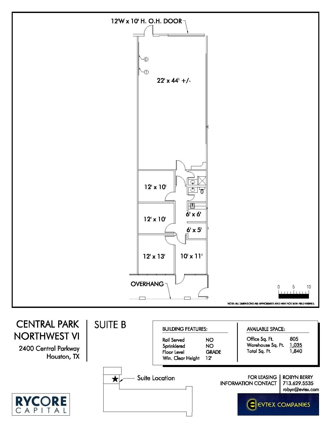 2501 Central Pky, Houston, TX for lease Floor Plan- Image 1 of 1