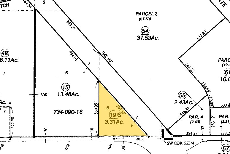 4444 E Lincoln Ave, Fresno, CA à vendre - Plan cadastral - Image 3 de 7
