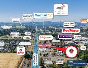 2612 E Baseline St, Cornelius, OR - AERIAL  map view - Image1