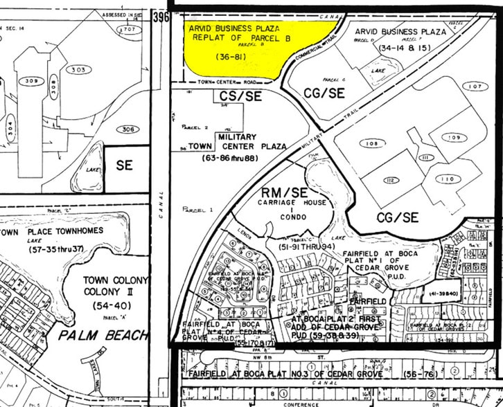 5355 Town Center Rd, Boca Raton, FL for lease - Plat Map - Image 2 of 34