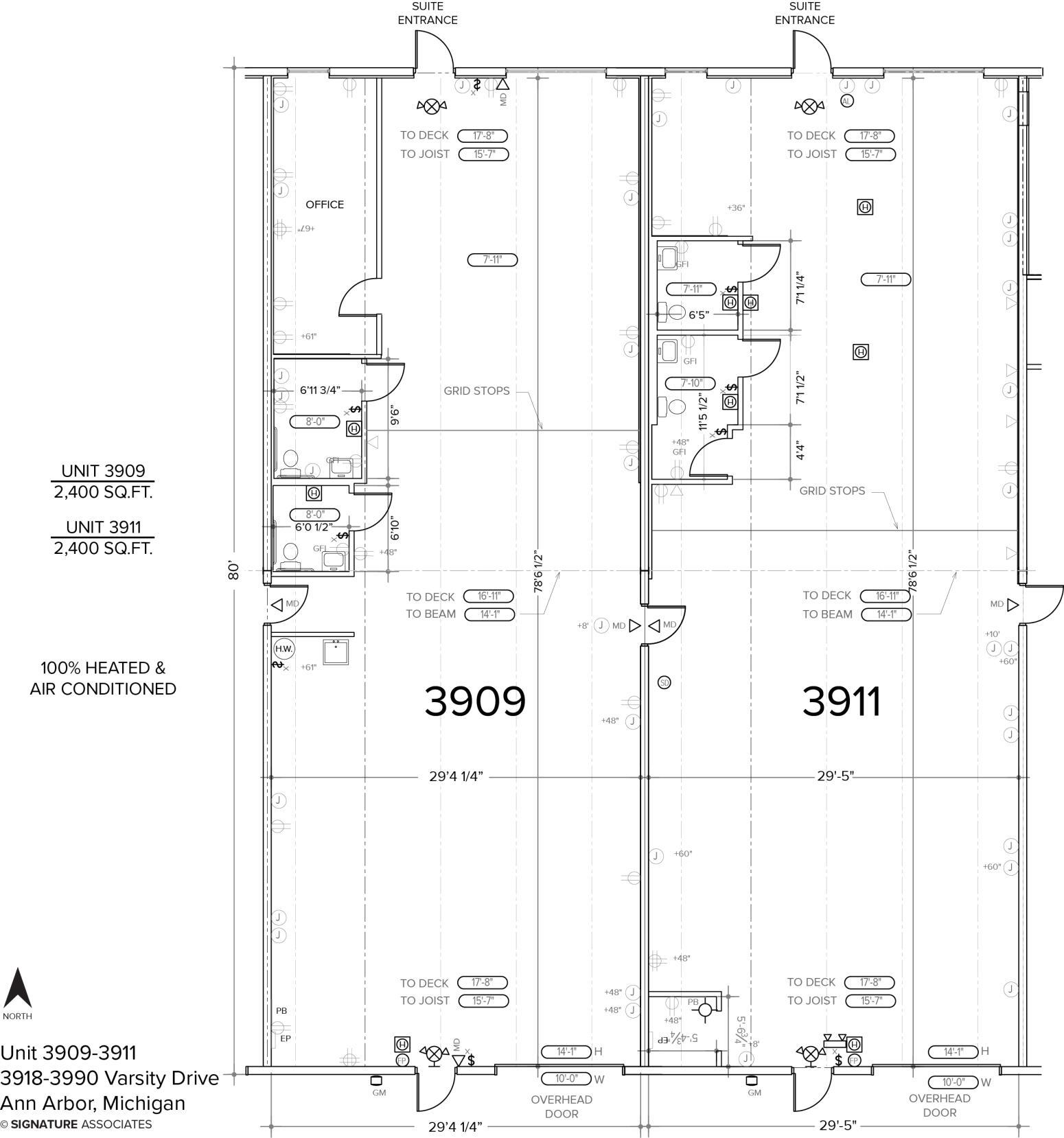 3901-3913 Varsity Dr, Ann Arbor, MI for lease Floor Plan- Image 1 of 3