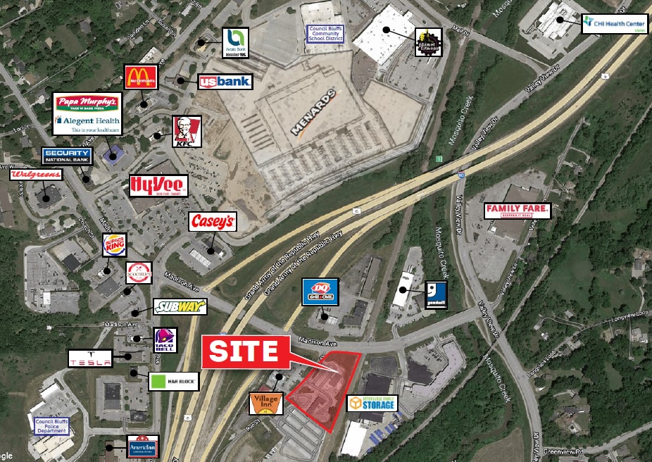1839 Madison Ave, Council Bluffs, IA à louer Aérien- Image 1 de 5
