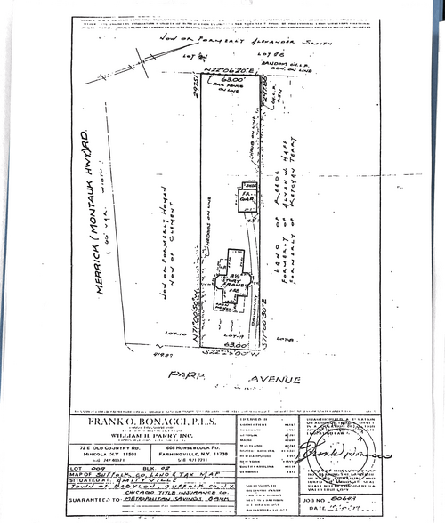 38 Park Ave, Amityville, NY à vendre - Plan de site - Image 3 de 5