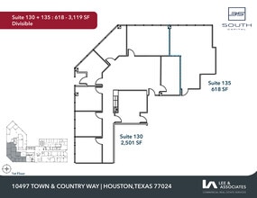 10497 Town & Country Way, Houston, TX for lease Floor Plan- Image 2 of 2