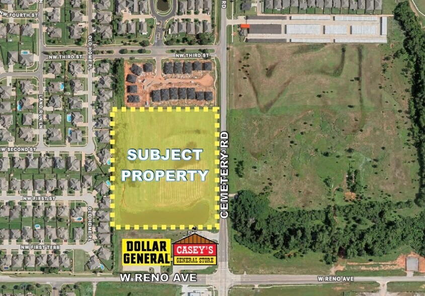 Reno & Cemetery Rd - Tract 1 rd, Yukon, OK for sale - Primary Photo - Image 1 of 1