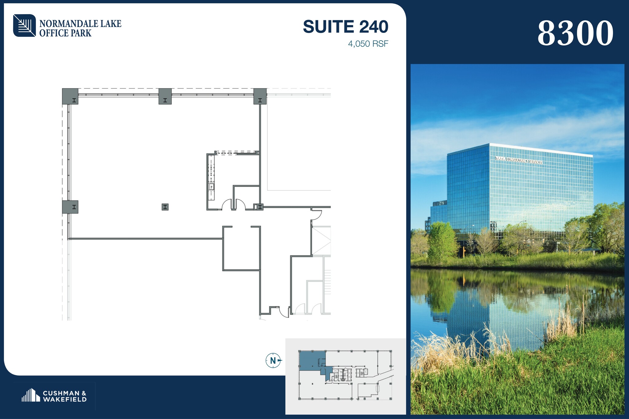 8000-8500 Normandale Lake Blvd, Bloomington, MN à louer Plan de site- Image 1 de 1