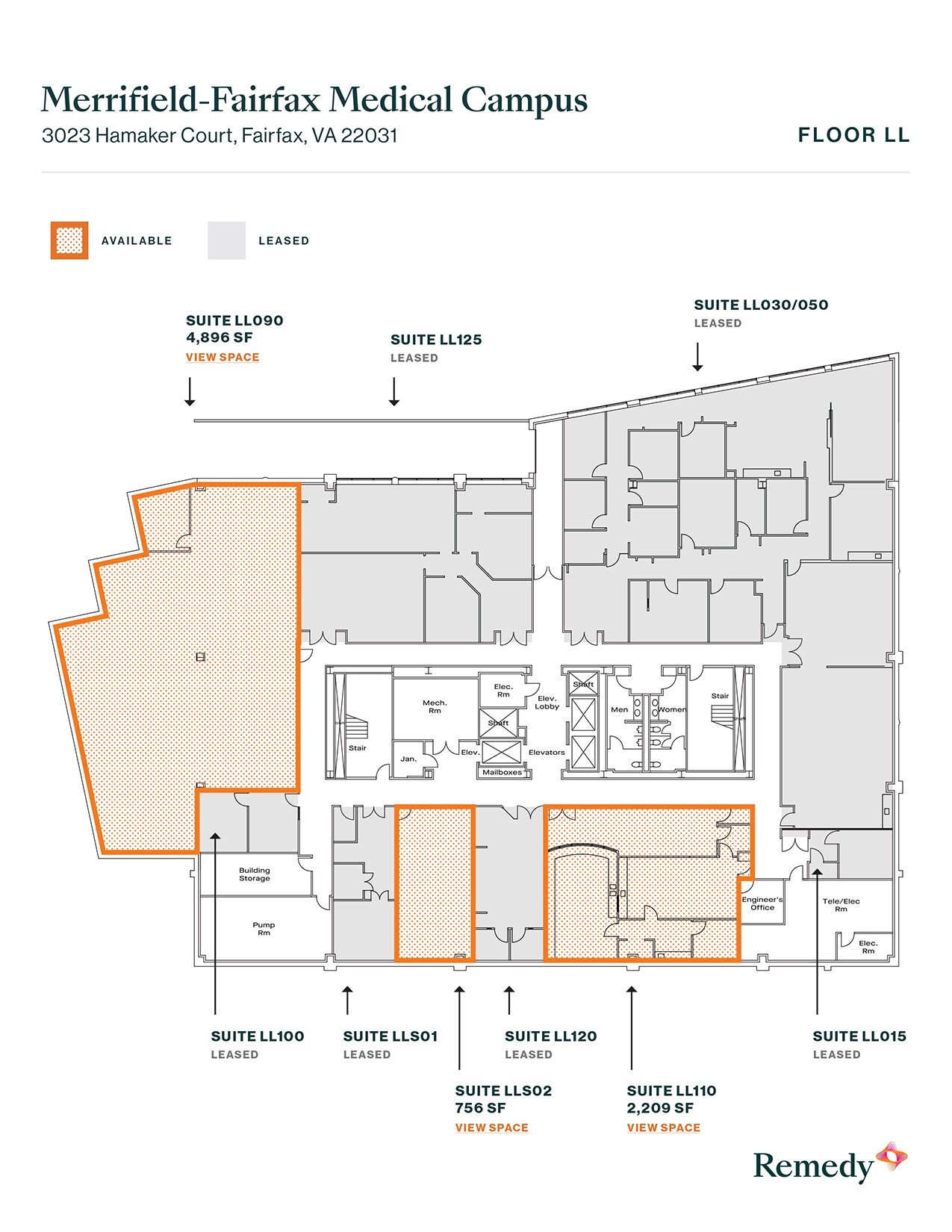 3023 Hamaker Ct, Fairfax, VA for lease Floor Plan- Image 1 of 1