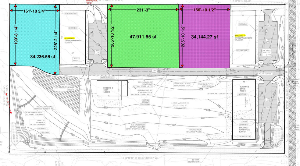 13206 Wright Rd, Buda, TX for lease - Site Plan - Image 2 of 2