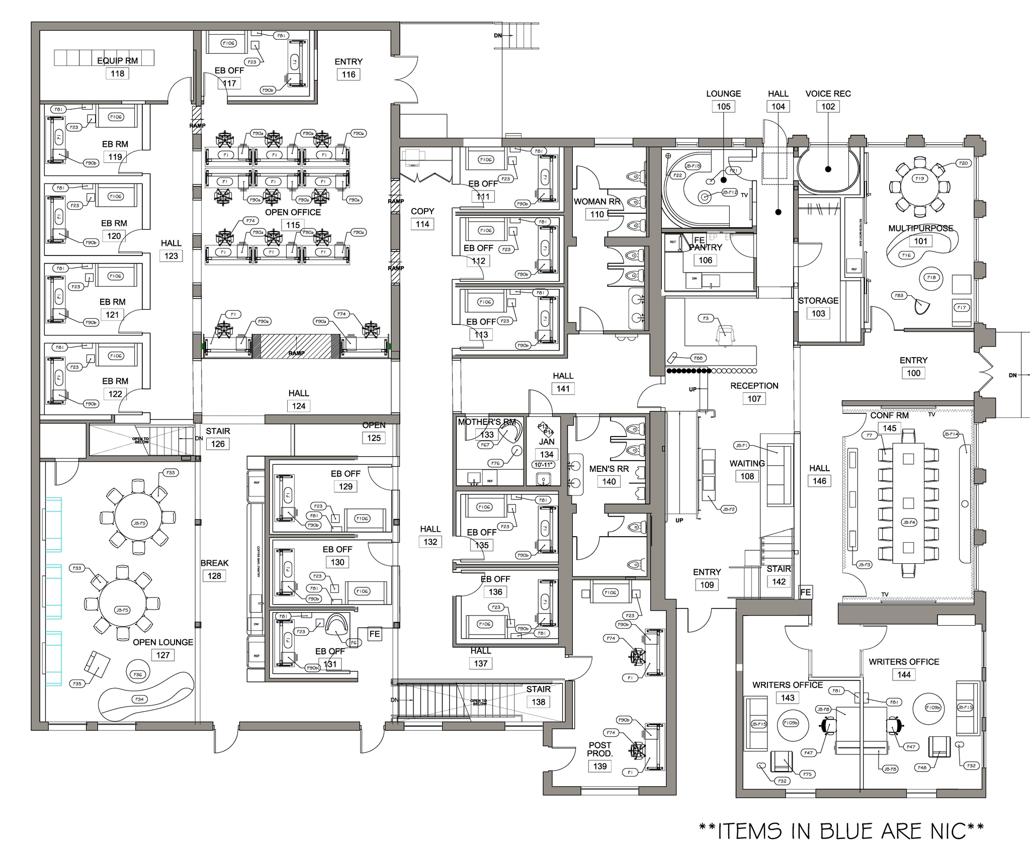 729-733 Seward St, Los Angeles, CA à vendre Plan d’étage- Image 1 de 3