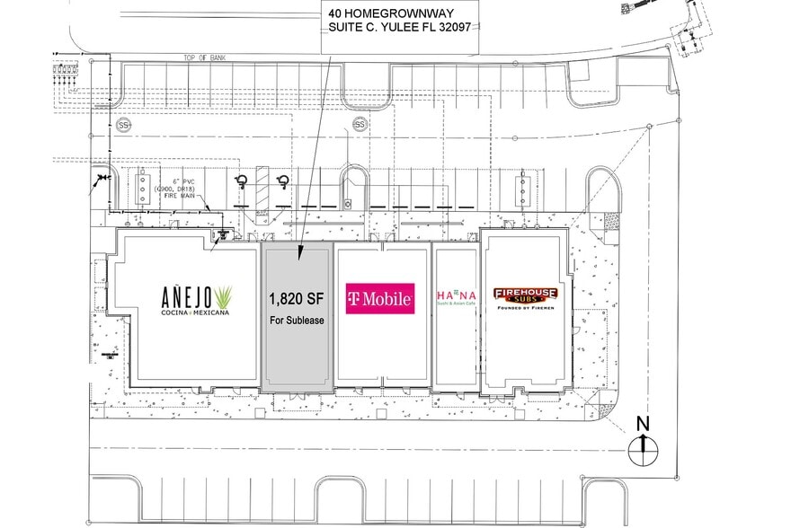 40 Homegrown Way, Yulee, FL à louer - Plan de site - Image 3 de 4