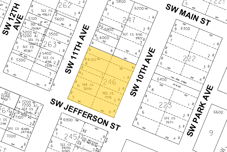 1221-1241 SW 10th Ave, Portland, OR à vendre - Plan cadastral - Image 2 de 5