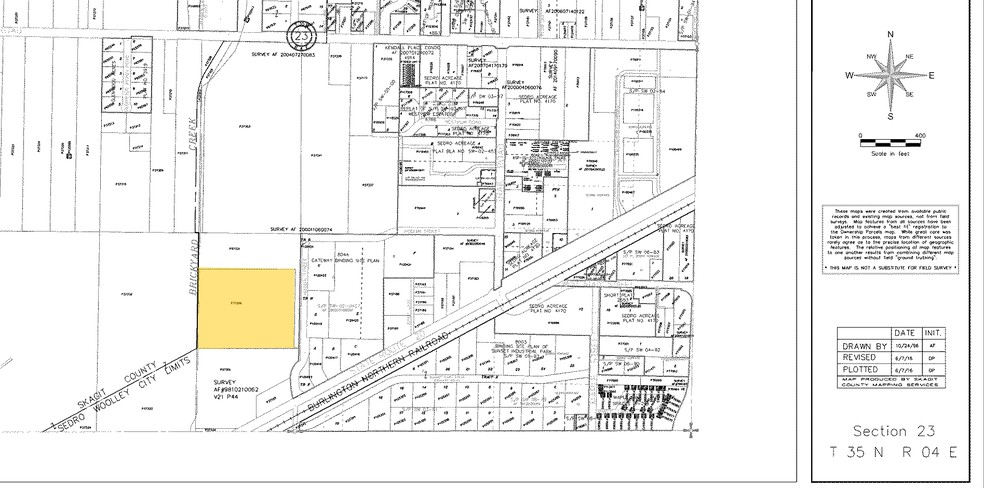 1010-1020 Hodgin St, Sedro Woolley, WA à vendre - Plan cadastral - Image 1 de 1