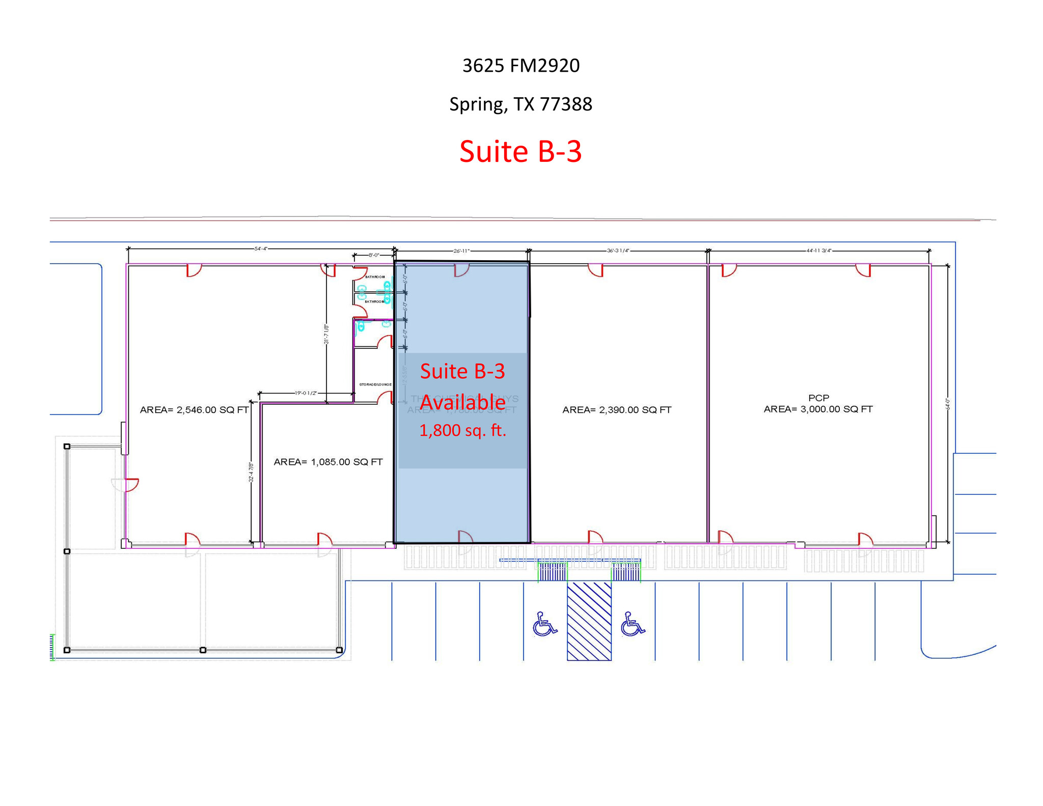 3625 FM 2920 Rd, Spring, TX à louer Plan de site- Image 1 de 4