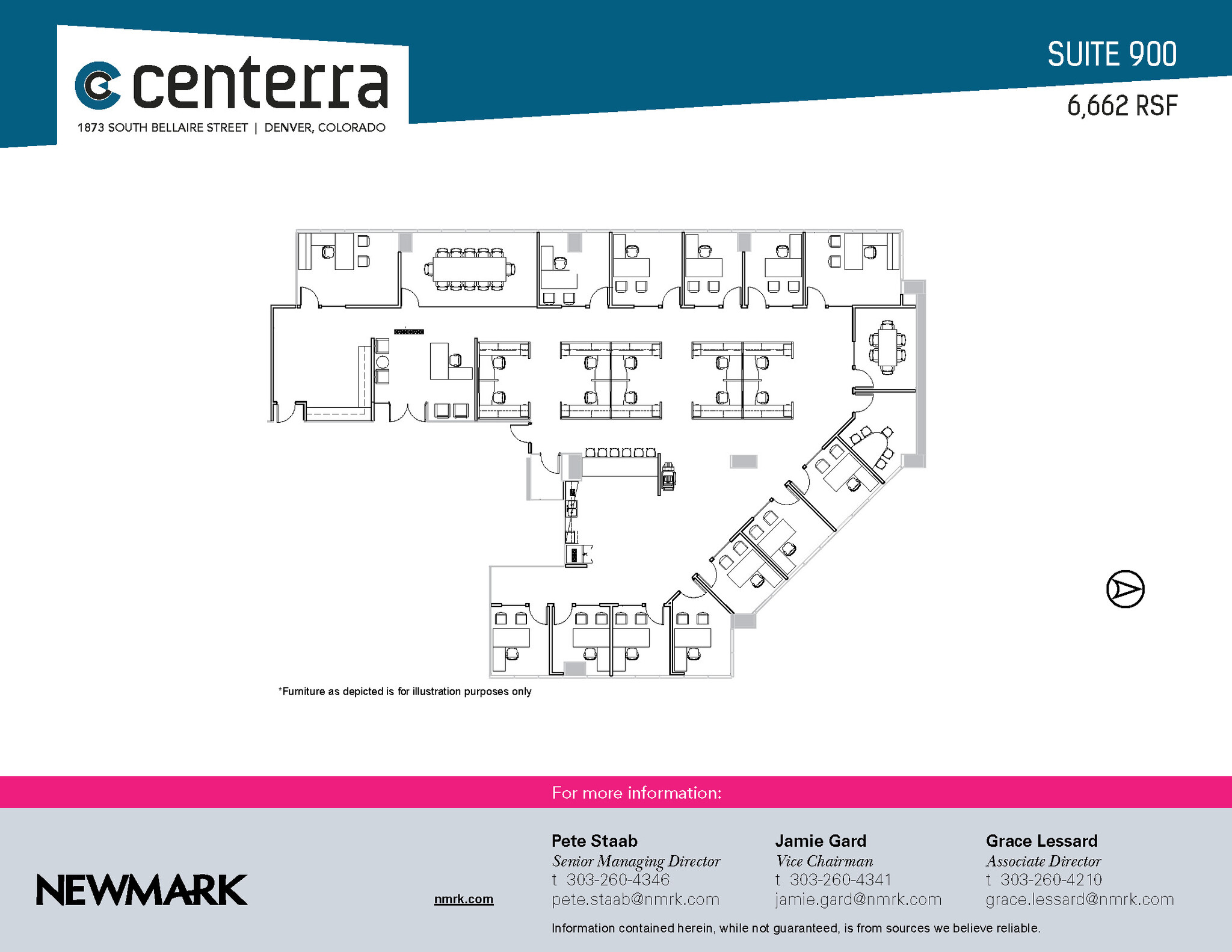 1873 S Bellaire St, Denver, CO for lease Floor Plan- Image 1 of 1