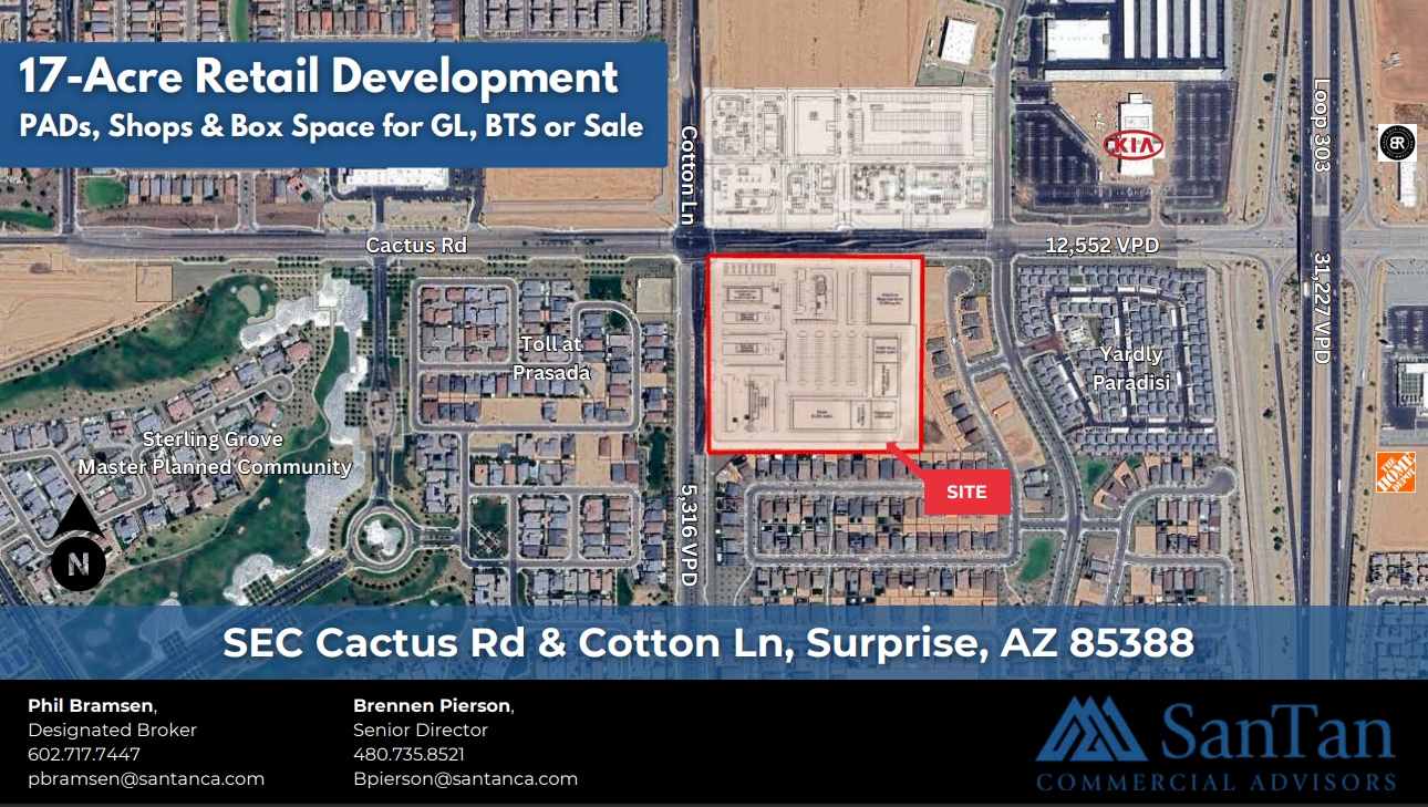 SEC Cactus Rd & Cotton Ln, Surprise, AZ for lease Building Photo- Image 1 of 4