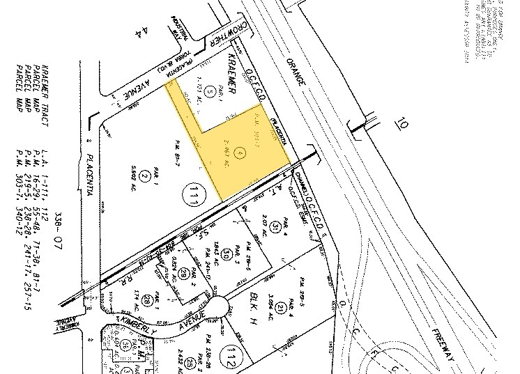 888 W Crowther Ave, Placentia, CA à louer - Plan cadastral - Image 3 de 11
