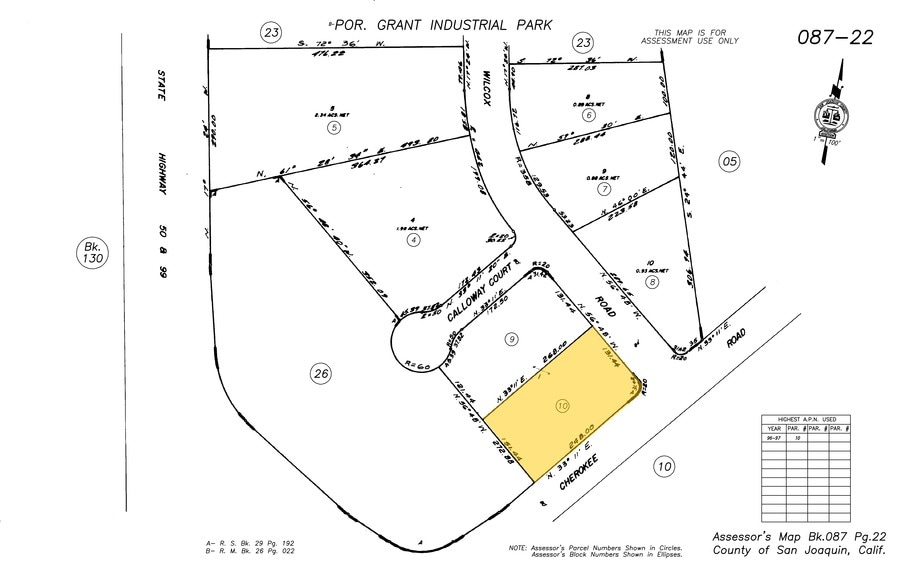 4009-4089 Cherokee Rd, Stockton, CA for lease - Plat Map - Image 3 of 3