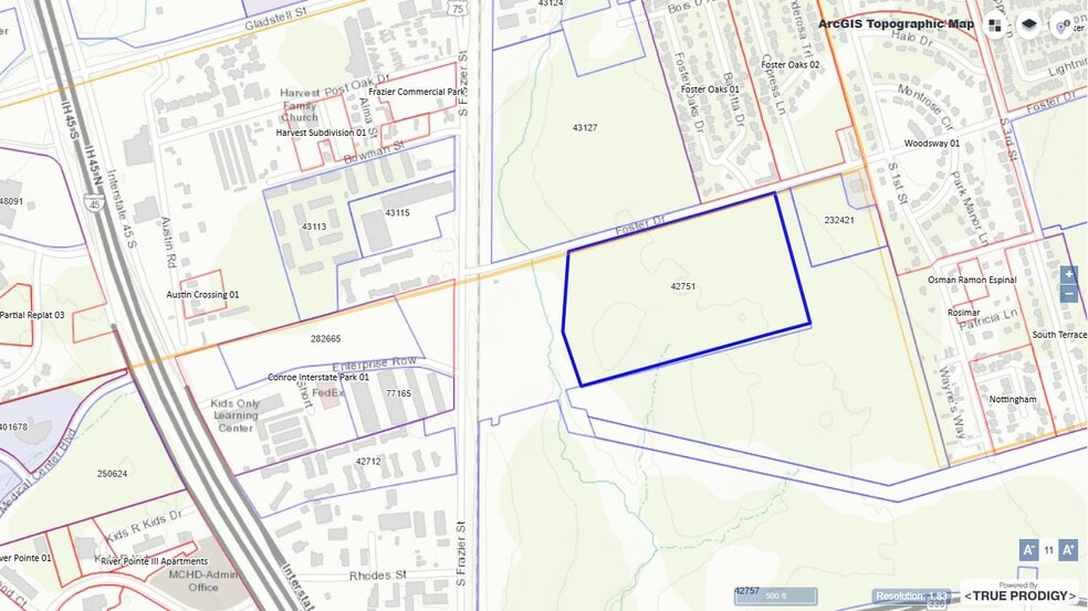 Foster Dr, Conroe, TX à vendre - Plan cadastral - Image 3 de 6